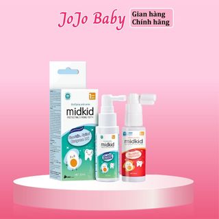 Xịt chống sâu răng midkid vị nho xanh 30ml / táo đỏ 20ml