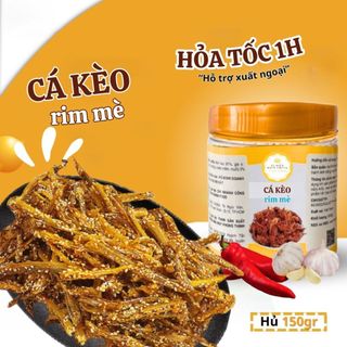 Cá kèo rim mè vị biển, hải sản khô ăn liền hủ pet 150gr dai ngon chuẩn vị