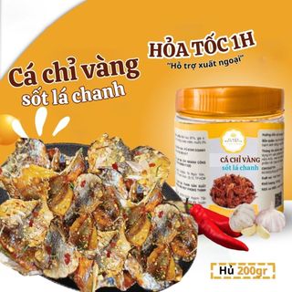 Cá Chỉ Vàng Tẩm Gia Vị Cay Cay Vị Biển, Đồ Ăn Vặt Ngon Giá Rẻ Hủ PET 200GR Thực Phẩm Ăn Liền