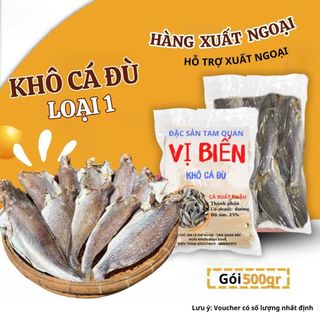 Khô Cá Đù Nguyên Con 1 Nắng Loại 1 Vị Biển Hải Sản Khô Gói 500gr Cho Người Ăn Sành