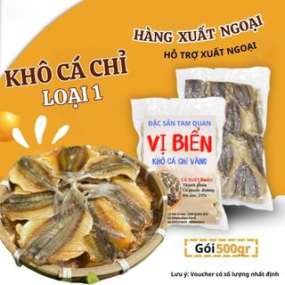 Khô Cá Chỉ Vàng Tẩm Gia Vị Loại 1 Nắng 500g Hàng Xuất Ngoại Hỗ Trợ Hút Chân Không