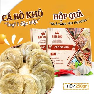 Khô Cá Bò Vị Biển Hút Chân Không 250gr Quà Tặng Xuất Ngoại