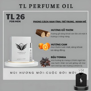 Tinh dầu nước hoa polo black 15ml - tl perfume oil , tl26 , nam tính , trẻ trung , dạng xịt phun sương , nước hoa chiết