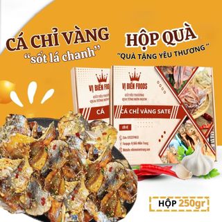 Khô Cá Chỉ Vàng Sate Vị Biển Hút Chân Không 250gr Quà Tặng Xuất Ngoại