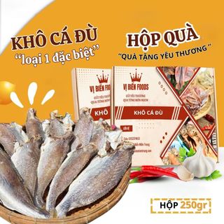 Khô Cá Đù Nguyên Con Vị Biển Hút Chân Không 250gr Quà Tặng Xuất Ngoại