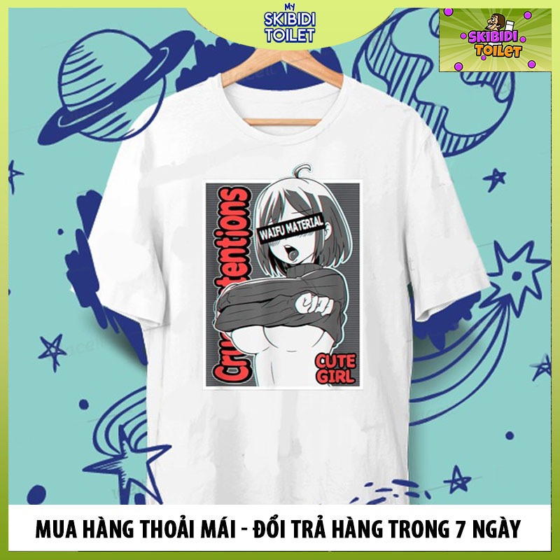 Áo Thun Hentai Anime Waifu Nhật Bản Unisex