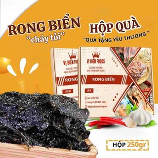 Rong Biển Cháy Tỏi Mè Vị Biển Hút Chân Không 250gr Quà Tặng Xuất Ngoại