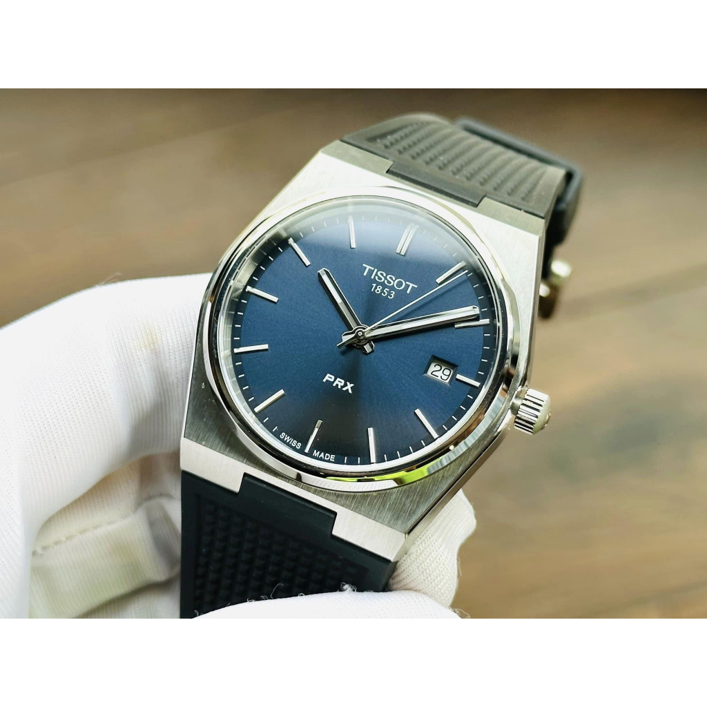 Đồng hồ nam dây nhựa Tissot PRX Quartz 40mm T137.410.17.041.00
