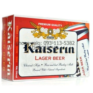 Thùng 24 lon bia kaiserin lager thương hiệu đức