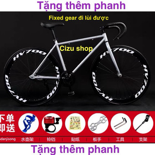 Xe đạp fixed gear 2023 lốp đặc không mòn,thủng