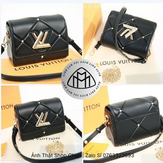 Túi đeo chéo L\/ TWIST,Size 23,Da cừu nguyên tấm,form dáng phụ kiện mạ vàng sáng bóng chuẩn auth,bảo hành 2 năm