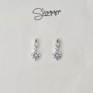 [OUTLET] Bông Tai Bạc 925 Nữ - Outlet 39 - Shimmer Silver - Thiết Kế Đính Đá Lấp Lánh