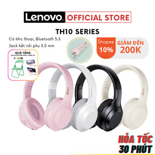 Tai nghe chụp tai Bluetooth Lenovo TH10 - Kết hợp dây rời - Âm thanh nổi