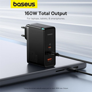 Củ sạc nhanh baseus gan5 pro digital fast charger 2c+u 160w