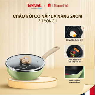  Chảo nồi đa năng có nắp 3 trong 1 Tefal Plus+ 24cm - Chống dính - G1678795/G1748795
