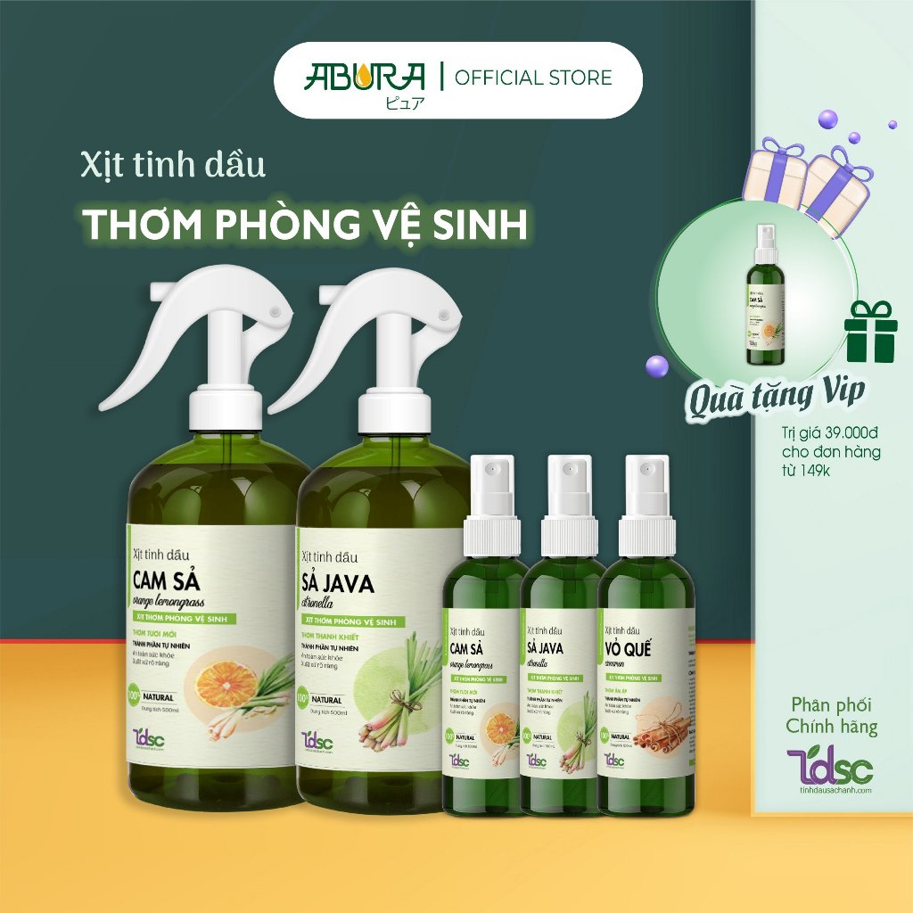 Bình Xịt Diệt Khuẩn Khử Mùi Bồn Cầu, Toilet Nhà Vệ Sinh TINHDAUSACHANH 100ml/500ml Tinh Dầu Xịt Thơm Khử Khuẩn Lành Tính