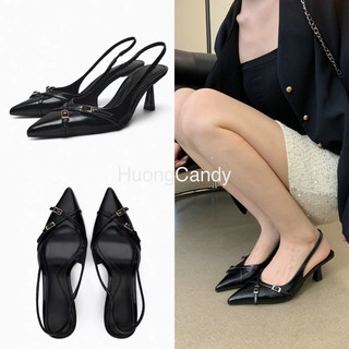 Giày Sandal ZR quai mảnh chéo chữ X hở gót