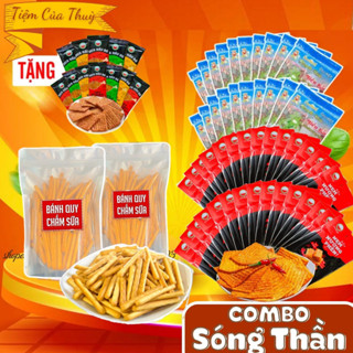 COMBO Sóng Thần : 30 Gói Nem Nướng Phên, 40 Gói Thạch Dừa, 1 Bánh Quy TẶNG 12 Gói Đùi Bò Quay, Bà Tuyết Diamond