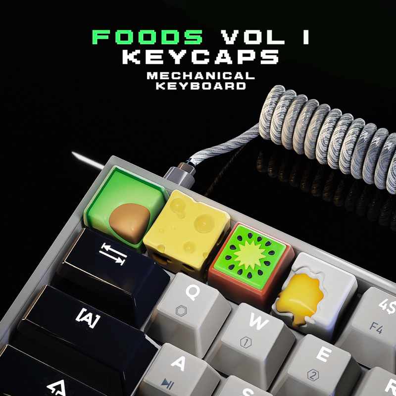 Keycap Đồ Ăn - Foods Keycap - Keycap Artisan