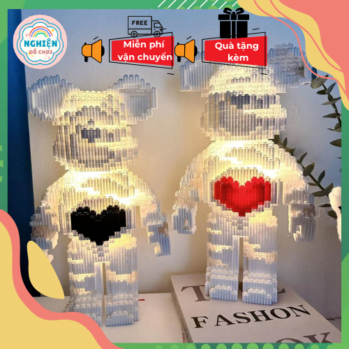 Lắp Ghép BEARBRICK 35cm, LEGO Xếp Hình Bearbrick Các Loại, Đồ Chơi Lắp Ghép Giúp Tăng Trí Tuệ Tư Duy, Thông Minh