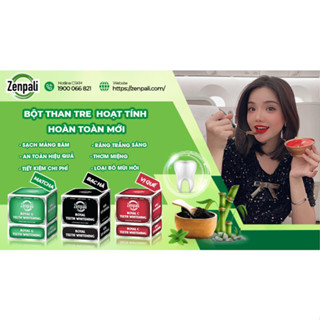 Bột Than Tre Trắng Răng Thuỷ Tiên Royal Teeth Whitening Zenpali Mới vị