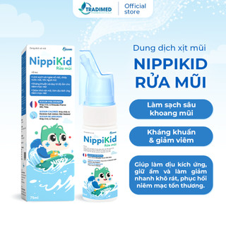 Xịt Rửa Mũi Cho Bé Nipikid Rửa Mũi Làm Sạch Mũi, Phòng Ngừa Sổ Mũi, Ngạt Mũi