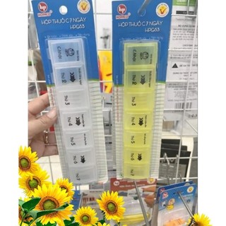 🌻Hộp dùng để chia thuốc 7 ngăn Size lớn Hofaco