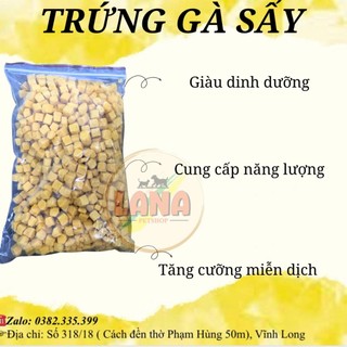 Trứng gà sấy cho chó mèo chiết 50g