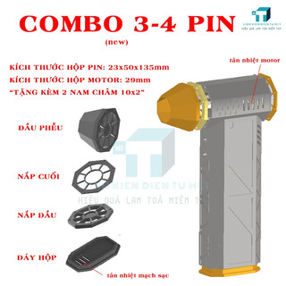 Vỏ Quạt phản lực Mini Turbo in3d