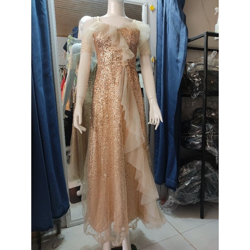 Đầm dạ hội kim sa size S