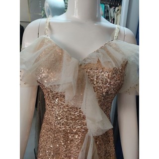 Đầm dạ hội kim sa size S