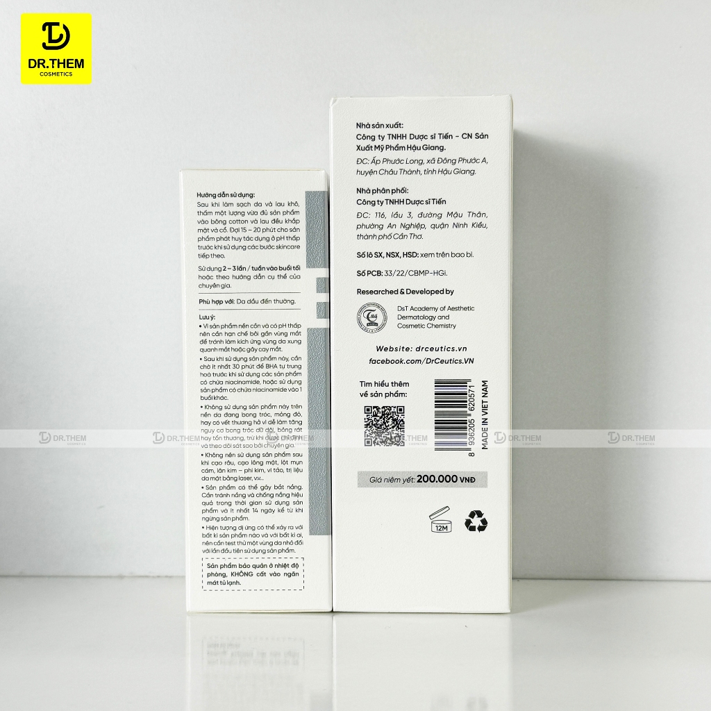 DrCeutics BHA 2% - Basic BHA 100ml/200ml, Dung Dịch Làm Sạch Và Cân Bằng Da- Dr Thêm