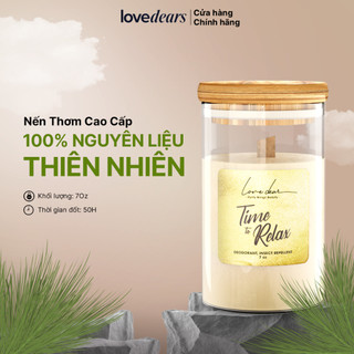 Nến Thơm LoveDear Time To Relax Từ Tinh Dầu Thiên Nhiên và Sáp Cọ cao cấp - Trang Trí Decor 100g & 200g
