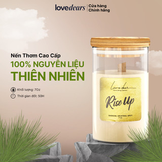 Nến Thơm Phòng LoveDear Cao Cấp Từ Tinh Dầu Thiên nhiên và Sáp Cọ Trang Trí Decor