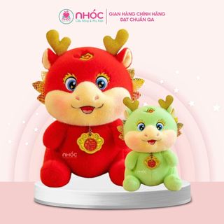 Thú bông Rồng may mắn lông xù ngồi bông cao cấp - NHÓC