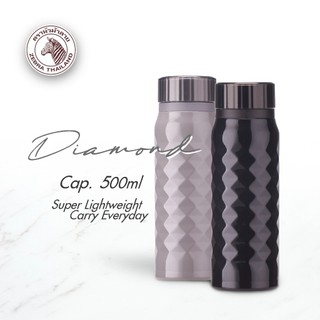 Bình giữ nhiệt zebra thailand cao cấp inox 0.5l diamond - 112638