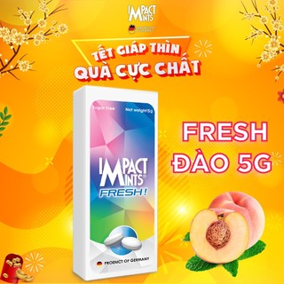 Kẹo ngậm bạc hà không đường impact mints fresh vị đào 5g