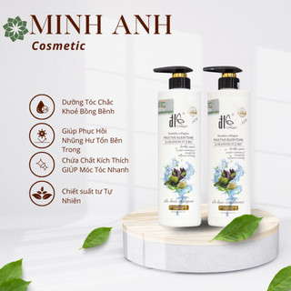 Dầu gội xả bưởi bồ kết ĐL ĐLE Grapefruit 850ML phục hồi, chống rụng kích mọc tóc Chính Hãng Minhanh Cosmetic