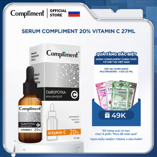 Serum Compliment 20% Vitamin C dưỡng trắng, mờ thâm, căng bóng da 27ml