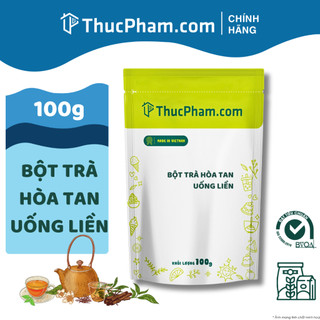 100G Bột Trà Hòa Tan Uống Liền 20 Vị Chanh Mật Ong, Đào Cam Sả, Chanh Bạc Hà....ThucPham.com Có Chứa Vitamin C