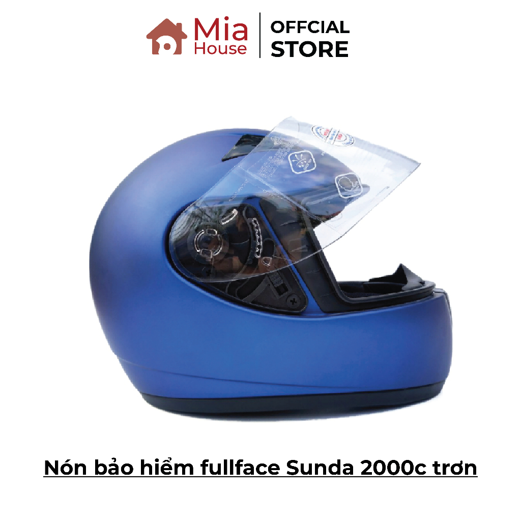Nón bảo hiểm fullfaec Sunda 2000c trơn