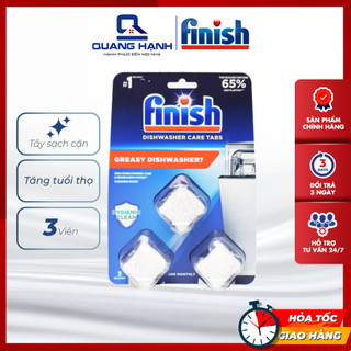 Viên vệ sinh máy rửa bát Finish vỉ 3 viên