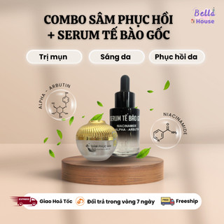 COMBO Kem Sâm Phục Hồi + Serum Tế Bào Gốc 40ml USA