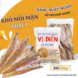 Khô Cá Mối Tẩm Gia Vị VỊ Biển 1 Nắng 500gr Chuẩn Vị 100%