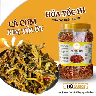 1kg Cá Cơm Rim Tỏi Ớt Vị Biển Ăn Kèm Với Cơm Nóng Đậm Vị Miền Trung
