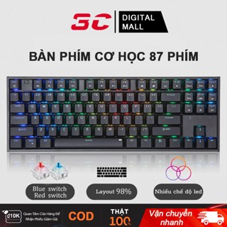 Bàn Phím Cơ Máy Tính Crack K2 PRO Led RGB 10 Chế Độ Khác Nhau, Chơi Game Dùng Văn Phòng Cực Đã,Nhựa 2 màu-Bảo hành