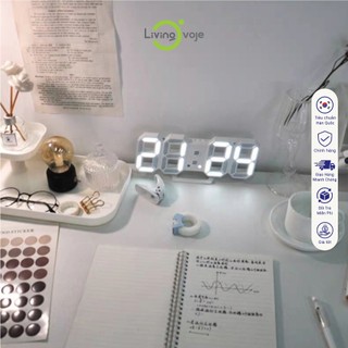 Đồng hồ LED 3D treo tường, để bàn thông minh TN828 - Trang trí decor vintage căn phòng Smart Clock