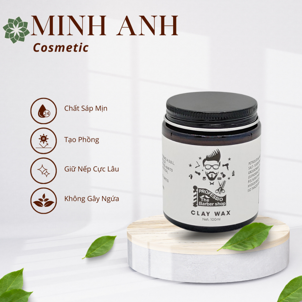 Sáp vuốt tóc CLAY WAX (dành cho mùa hè)