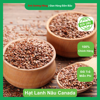 Hạt lanh flaxseeds nâu organic ủ tóc giúp tóc dài mượt hạt lanh rang ăn được nhập khẩu canada.