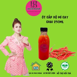 Ớt độ cay pha sẵn đậm đặc chai 250ml Ăn vặt ba báo